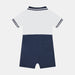 Reverse view of the Guess Polo Romper - navy