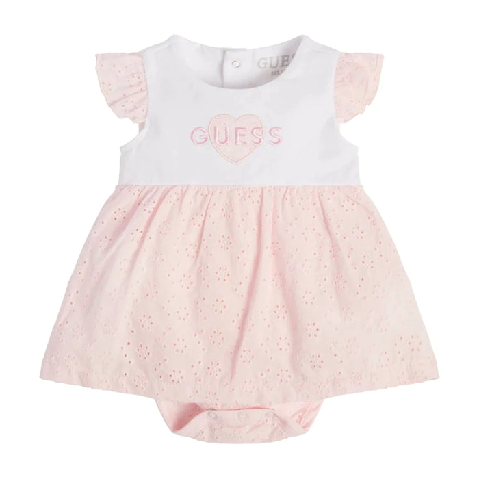 Guess baby girl's embroidered dress.