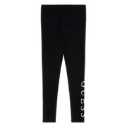 Guess girl's black glitter logo leggings - j93b11.