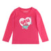 Guess girl's pink top with heart logo print