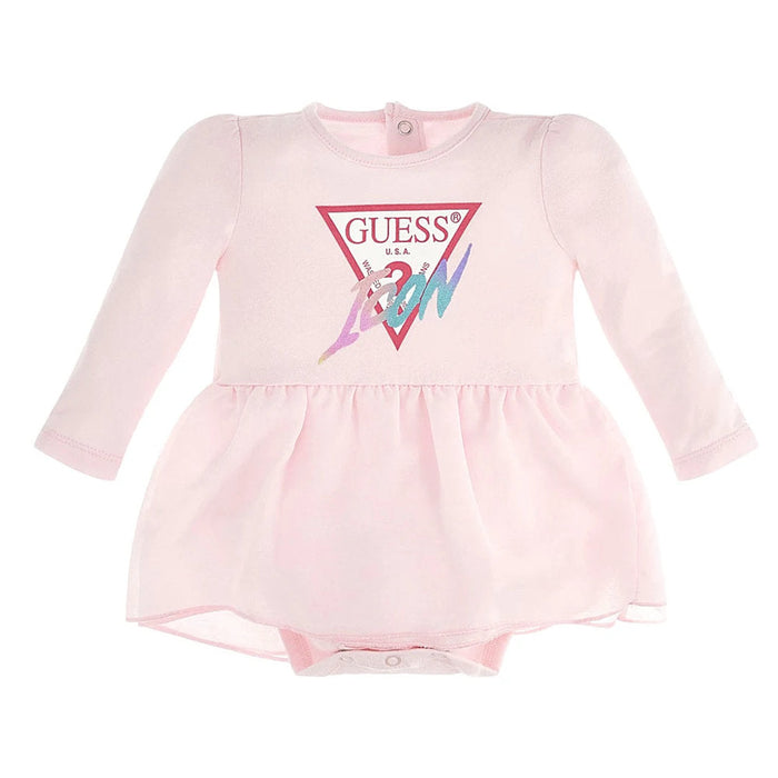 Guess girl's pink icon dress - s3yg02.
