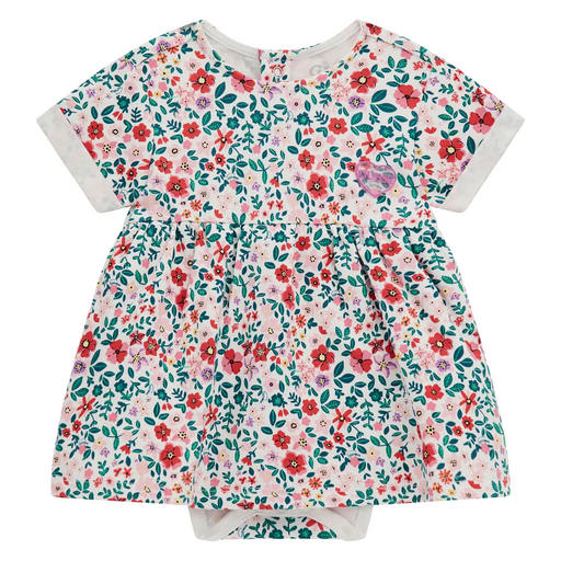 Guess baby girl's pink mini flowers dress - s4rg07.
