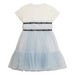 Reverse side of the Guess blue tulle dress.