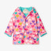 Hatley pink raincoat with colour changing pattern.