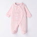 iDo girl's pink chenille babygrow - 46160.