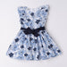 iDo girl's navy and blue floral print dress - 46304.