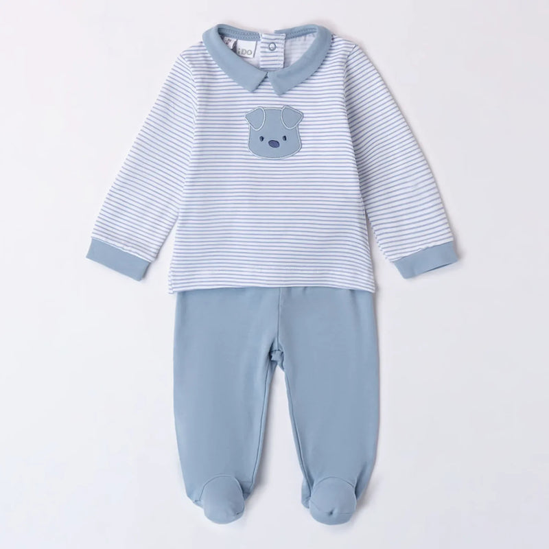 iDo blue striped leg warmer set - 48051.