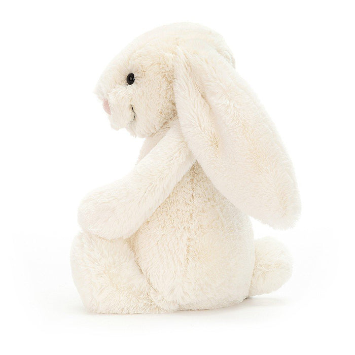 Side view of the Jellycat Bashful Bunny - Cream