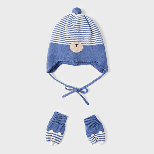 Mayoral Baby Boy's Hat & Mittens Blue - 09546.