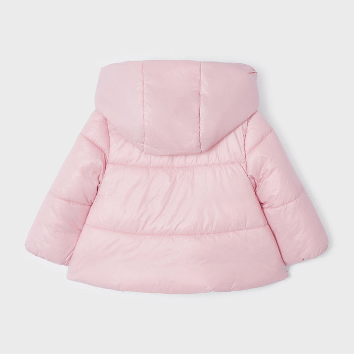 Reverse view of the Mayoral Baby Girl's Puffer Jacket.