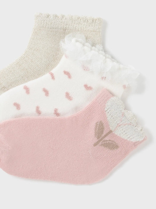 Closer look at the Mayoral baby girl's socks.