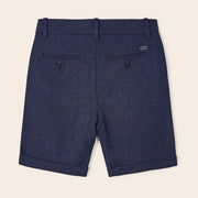 Back of the Mayoral navy chino shorts.