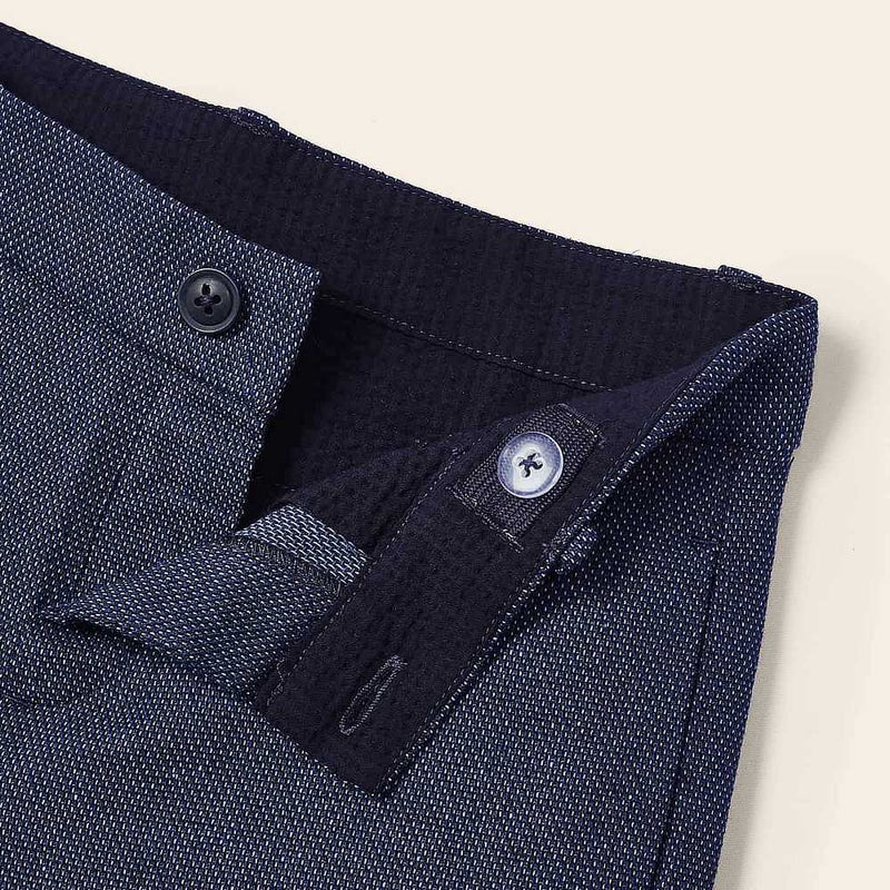 Closer view of the Mayoral chino shorts.