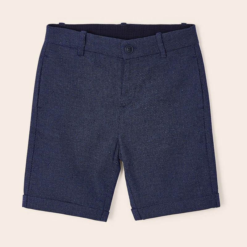 Mayoral boy's navy chino shorts - 03220.