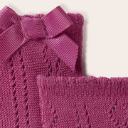 Closer view of the Mayoral bow stockings.