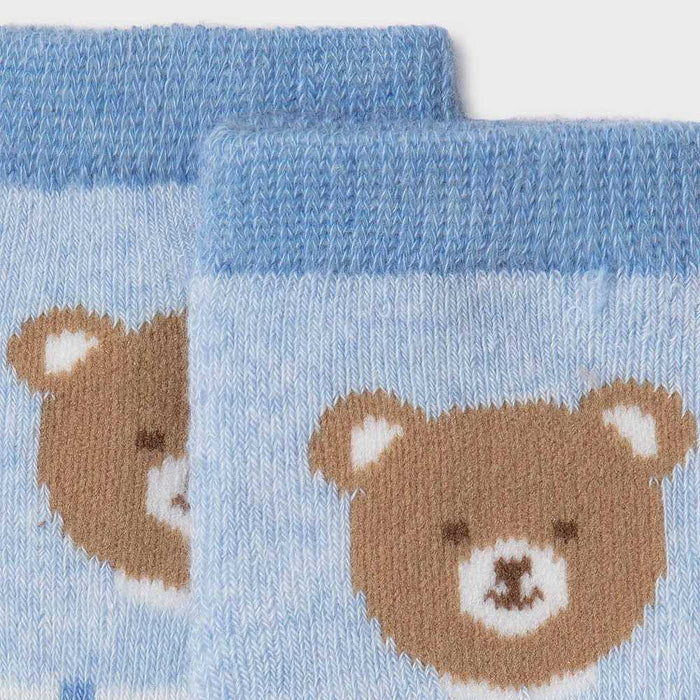 Closer view of the Mayoral Teddy Bear Socks - 09423