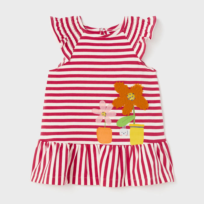 Mayoral baby girl's candy stripe dress.