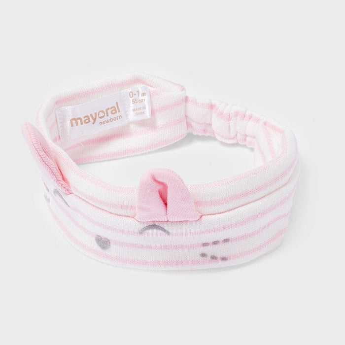 Mayoral baby girl's headband with attached cat ears.