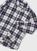 Closer look at the Mayoral white checked shirt.