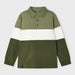 Mayoral green colourblock polo shirt - 04104.