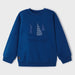 Mayoral blue embossed pullover - 03481.