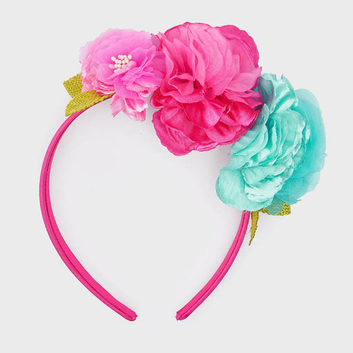 Mayoral pink floral headband - 10724.