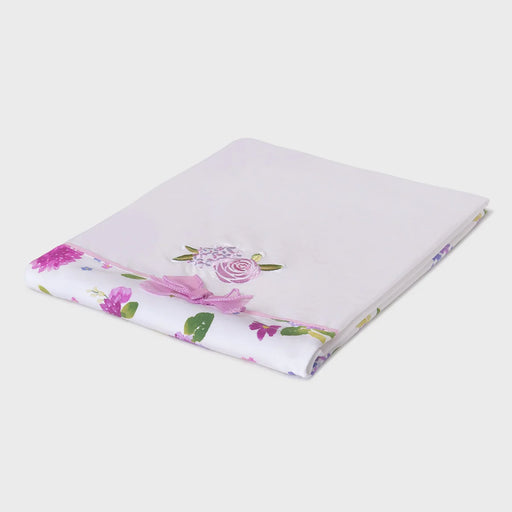 Mayoral white floral print blanket - 09398.