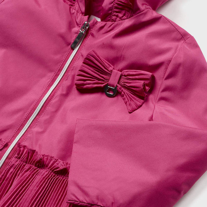 Closer view of the Mayoral frilled windbreaker.