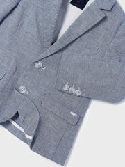 Closer view of the Mayoral blazer.