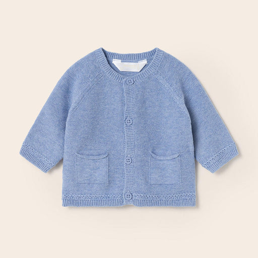 Mayoral boy's blue knitted cardigan - 01360.