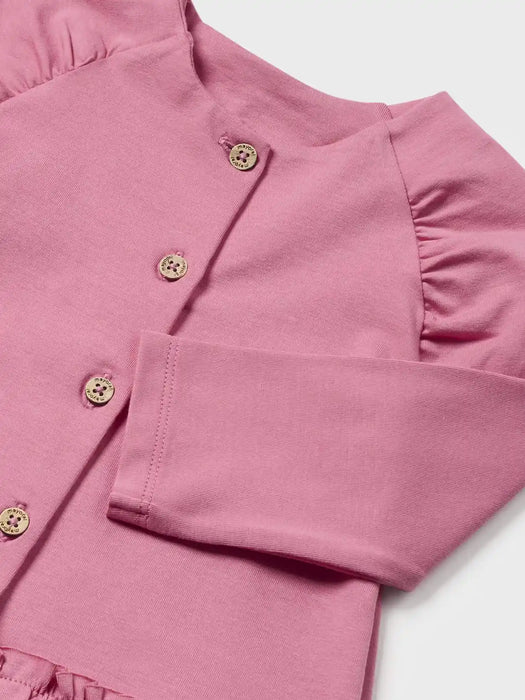 Mayoral baby girl's pink button up top.