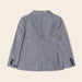 Reverse view of the Mayoral grey linen jacket.