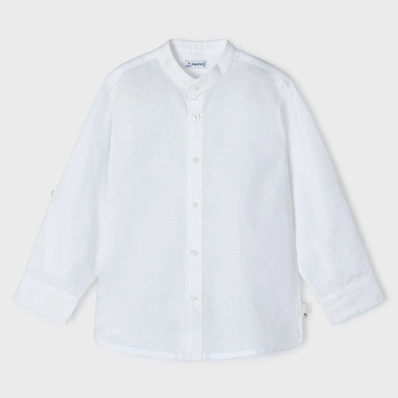 Mayoral white linen shirt - 03120.
