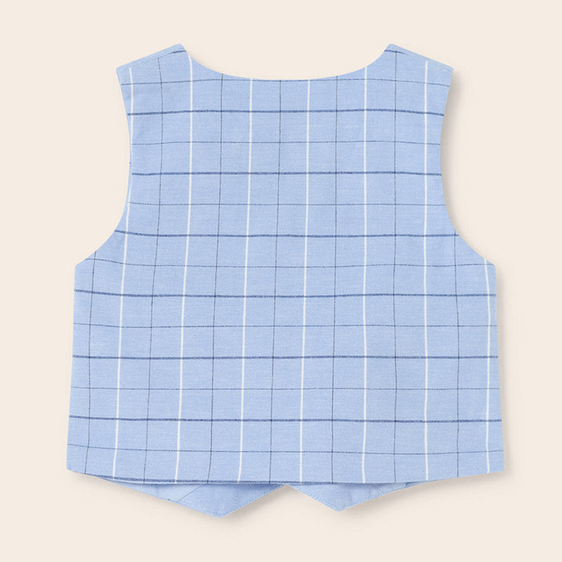 Back of the Mayoral linen waistcoat.