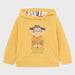 Mayoral baby boy's yellow monkey hoodie - 01442.