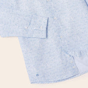 Closer look at the Mayoral leaf patterned shirt.