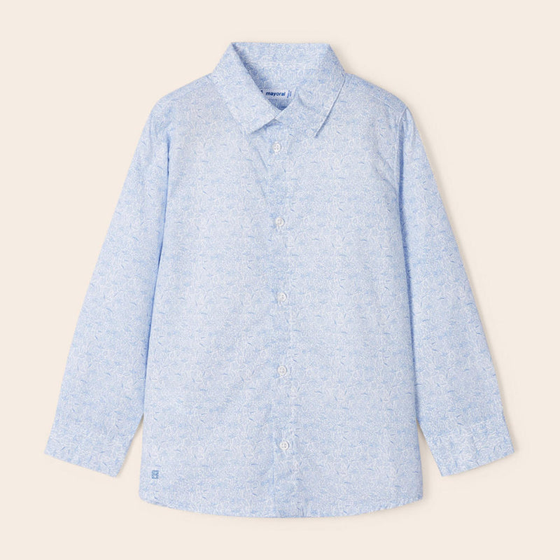 Mayoral boy's leaf patterned shirt - 03170.