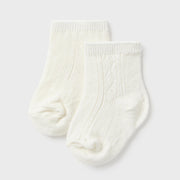 Closer look at the Mayoral  patterned socks.