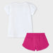 Back view of the Mayoral pixie girl shorts set.