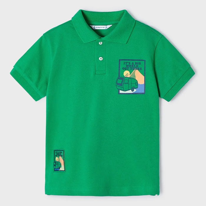 Mayoral green polo shirt - 03106.