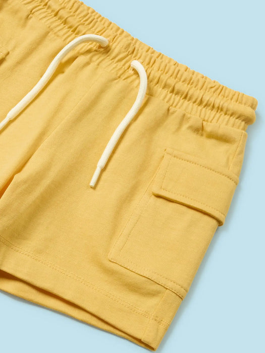 Mayoral boy's yellow track shorts.