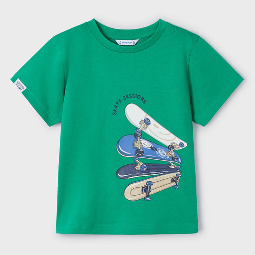 Mayoral green skateboard t-shirt - 03017.
