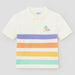 Mayoral cream striped polo shirt - 01108.