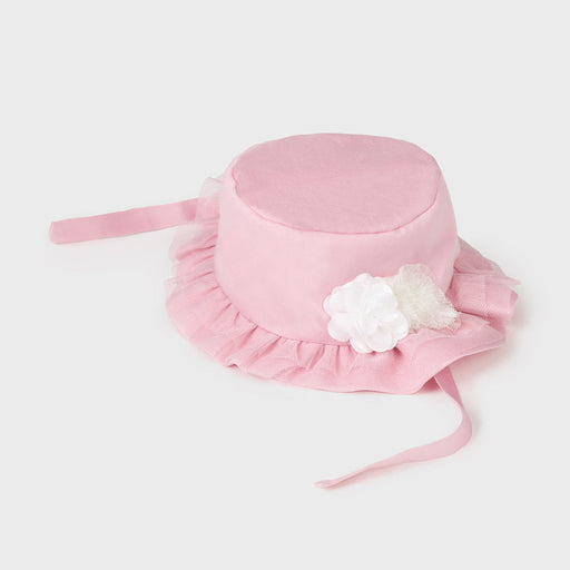 Mayoral sun hat in soft pink.