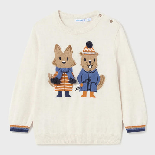 Mayoral baby boy's cream sweater - 02320.