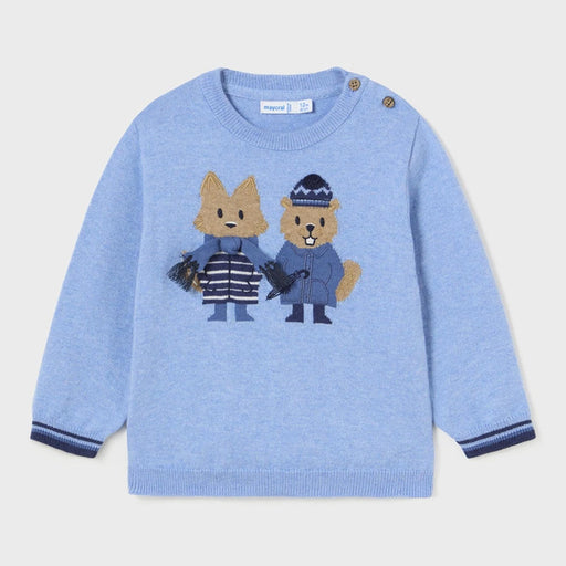 Mayoral baby boy's blue sweater - 02320.