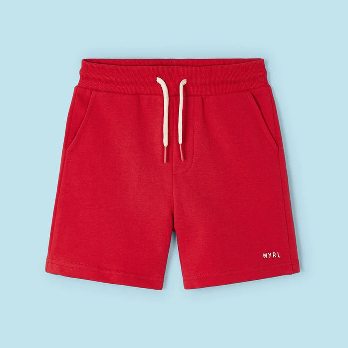 Mayoral boy's red track shorts - 00611.