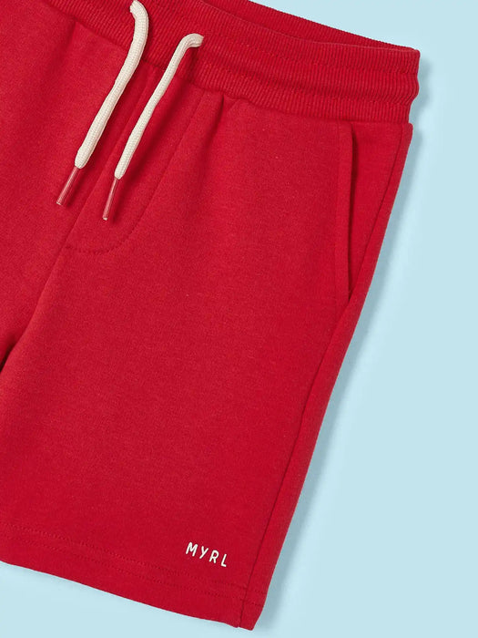 Closer view of the Mayoral track shorts.