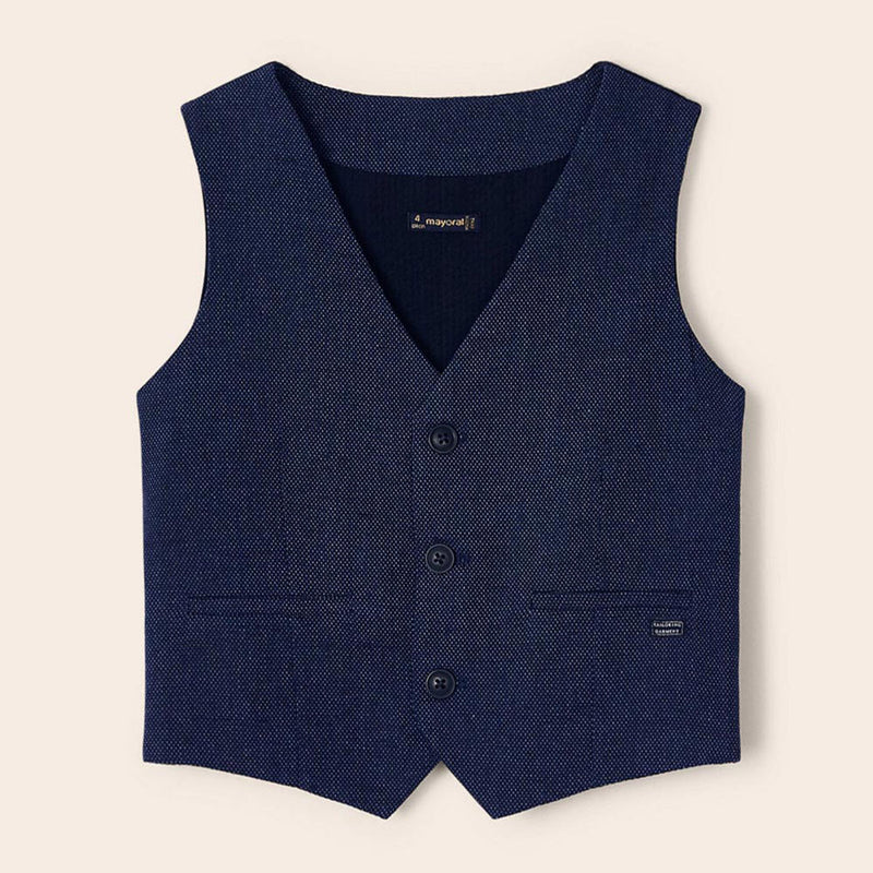 Mayoral boy's navy blue waistcoat - 03349.