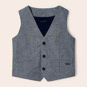 Mayoral boy's grey waistcoat - 03349.